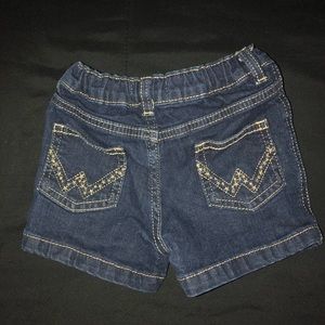 Baby girl Wrangler jean shorts